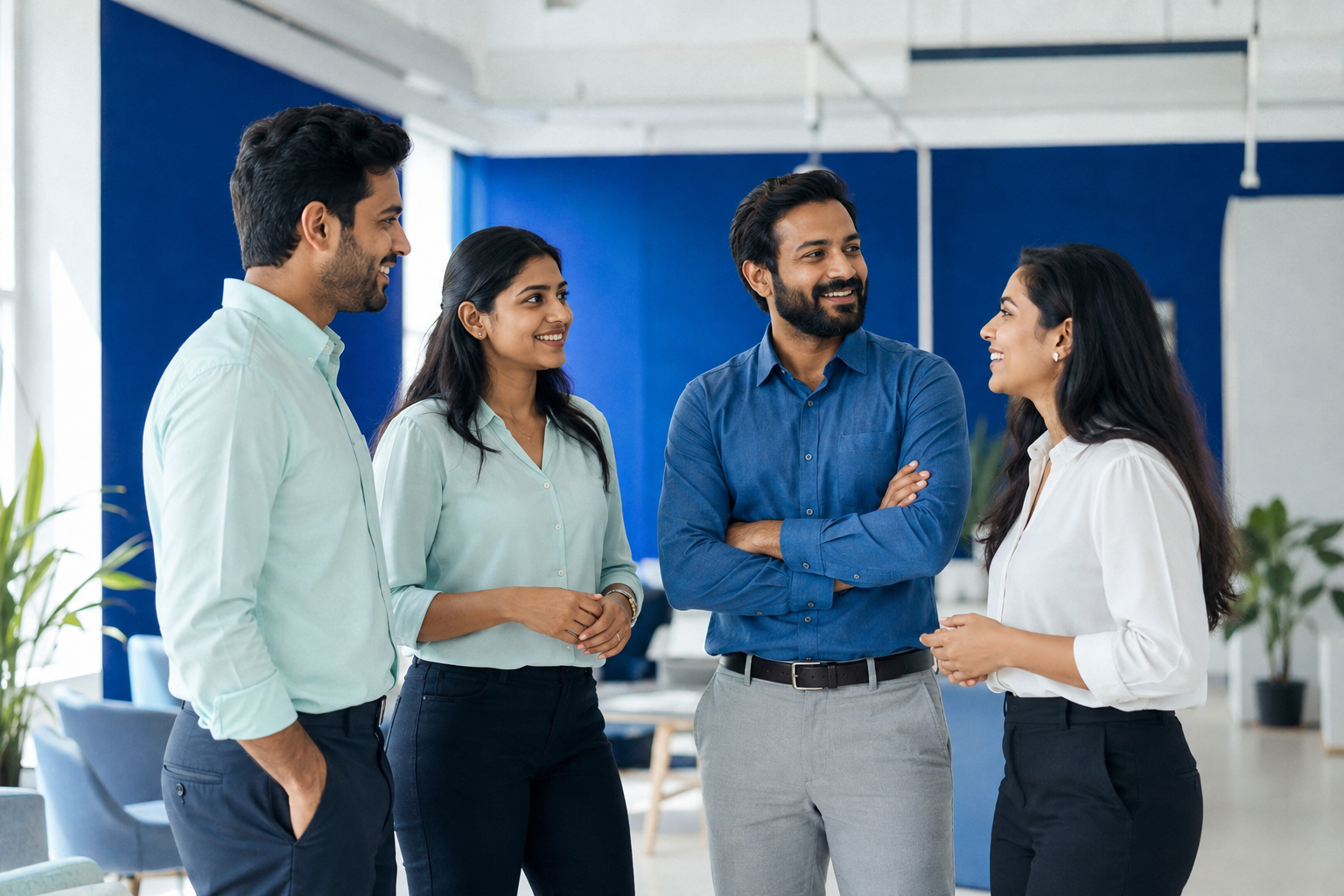 Professionals collaborating
